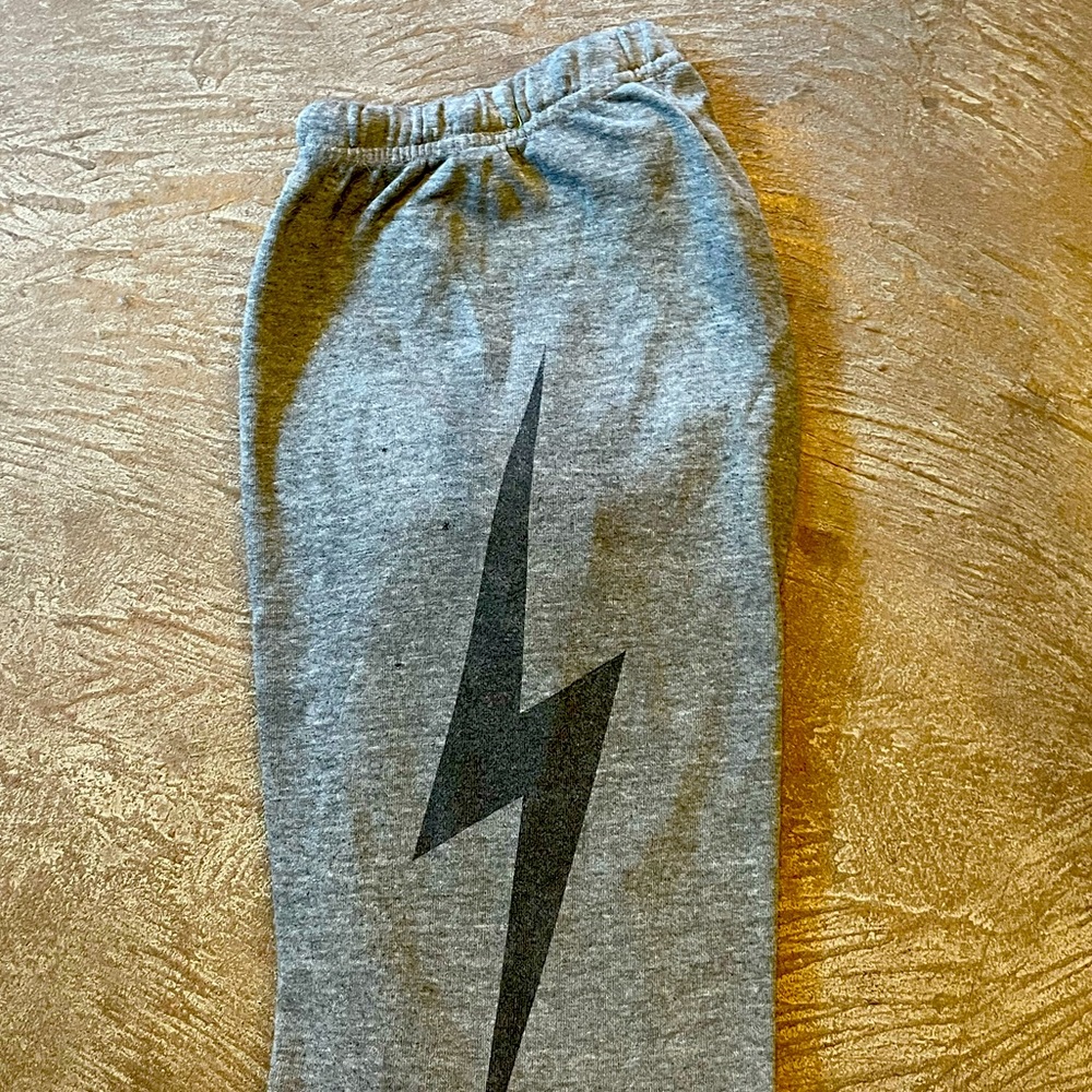 Aviator nation women’s bolt sweat pants- heather, L